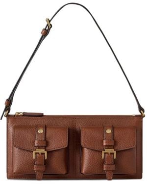 Mulberry Mini Roxanne Buckled Shoulder Bag - Brown