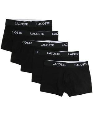 Lacoste Stretch-Cotton Boxers (Set Of Three) - Black