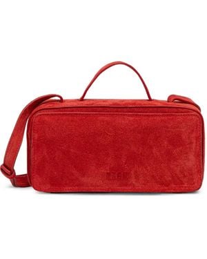 MSGM Satchel-Tasche Aus Wildleder - Rot