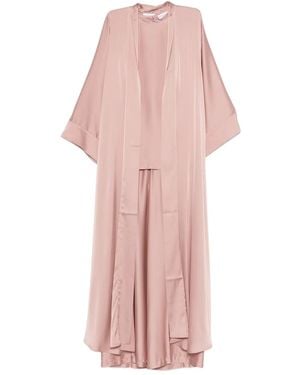 Silkylicious Abaya Three-Piece Set - Pink