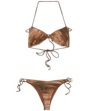 MATINEÉ Bikini Con Parche Del Logo - Blanco