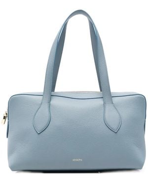 JOSEPH Top Handle Leather Shoulder Bag - Blue