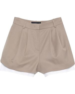 Juun.J Pleated Shorts - Natural