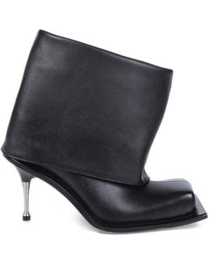 FIDAN NOVRUZOVA Iman Leather Boots - Blue