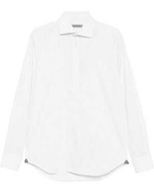 Corneliani Camicia Gessata - Bianco