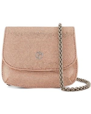 Giorgio Armani Sac À Main Ornementé À Chaîne Format Mini - Natural