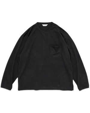 Still By Hand Loose-Fit Pocket-Detail T-Shirt - Black