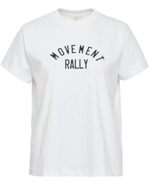 Rally Movement Logo-Print T-Shirt - White
