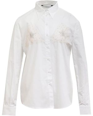 Pushbutton Button-Down Shirt - White
