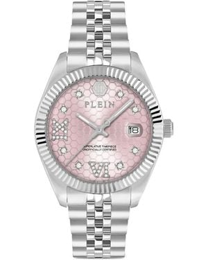Philipp Plein Date Superlative 34Mm Watch - White