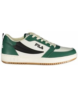 Fila Logo-Print Panelled Trainers - Green