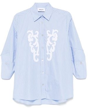 Mariuccia Milano ストライプ シャツ - ブルー