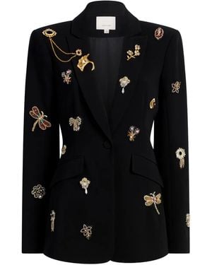 Cinq À Sept Blazer Cheyenne con broches - Negro