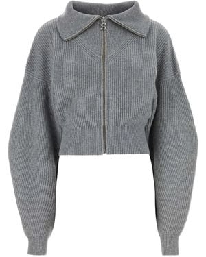 Sportmax ジップアップ カーディガン - グレー