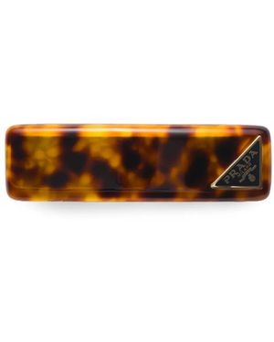 Prada Tortoiseshell-Effect Hair Clip - Brown