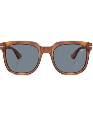 Persol Lunettes De Soleil Po3323S À Monture Carrée - Bleu
