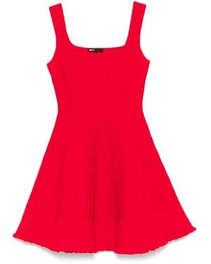 Maje Knitted Mini Dress - Red