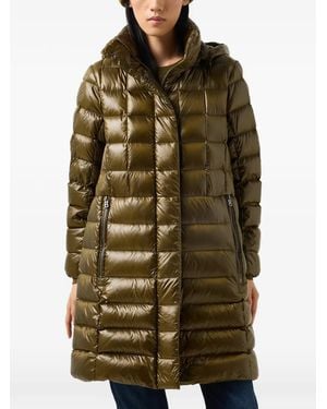 Bogner Cappotto Meryl Trapuntato Con Cappuccio - Verde
