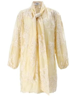 DREAM CATCHER Carla Floral-Embroidered Mini Dress - White