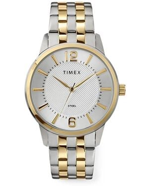 Timex Two-Tone 40Mm Watch - Metallic