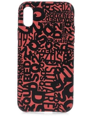 DSquared² Logo-Print Iphone X Phone Case - Red