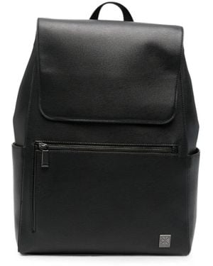 Calvin Klein Foldover-Top Backpack - Black