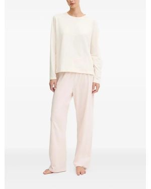 BOSS Long-Sleeve Pajamas - White