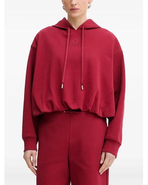 Trussardi Hoodie À Logo Brodé - Red