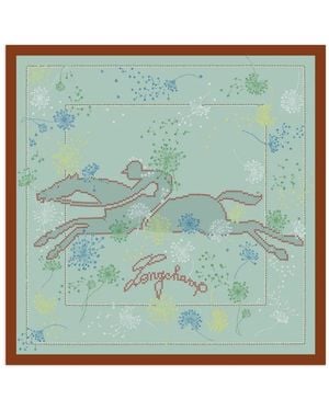 Longchamp Douce Cavalcade Scarf - Grün