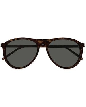 Saint Laurent Oversized-Frame Sunglasses - Black