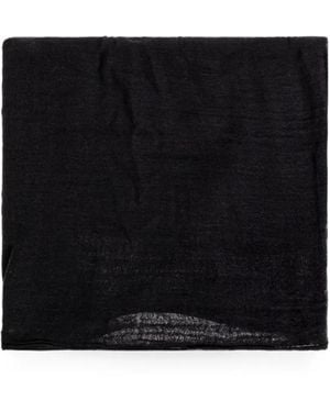 Rick Owens Raw-Edge Scarf - Black