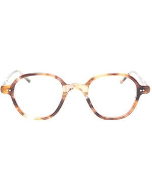 Lesca Runde Brille - Mehrfarbig