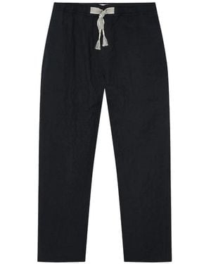 Orlebar Brown Sonoran Drawstring-Detail Textured Cotton Trousers - Blue