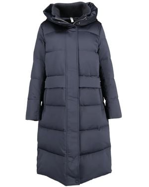 DUNO Hooded Quilted Coat - Blue