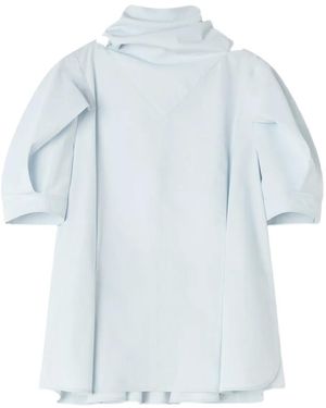Lanvin Tie-Detail Gathered Blouse - Blue