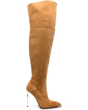 Bally Hedy 105Mm Suede Boots - Brown