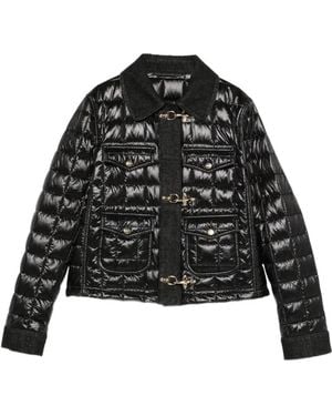 Fay Gesteppte Jacke - Schwarz