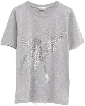 JW Anderson Star-Motif T-Shirt - Grey