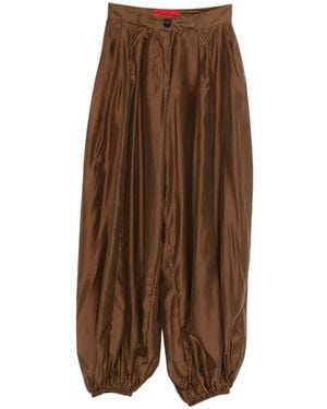 Thelatest Dilan Balloon Trousers - Brown
