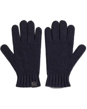 GANT Ribbed Lambswool Gloves - Blue