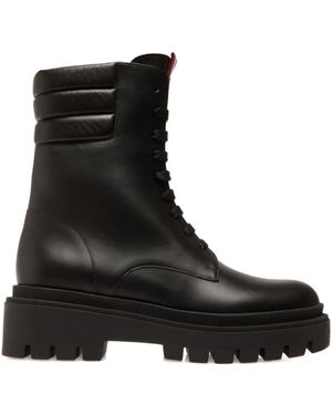 Bally パデッドカラーレースアップブーツ - ブラック
