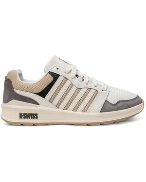 K-swiss Baskets À Empiècements - White