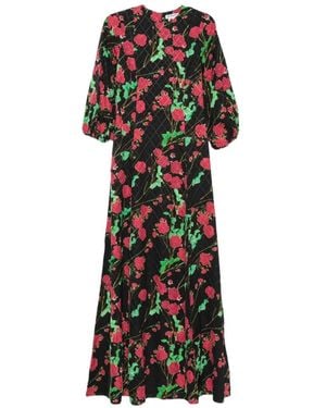 BERNADETTE Roxette Floral-Print Maxi Dress - Black