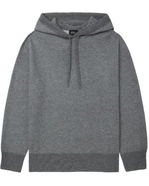 A.P.C. Long-Sleeve Hoodie - Gray