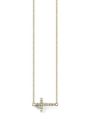 Sydney Evan Diamond Cross Necklace - White