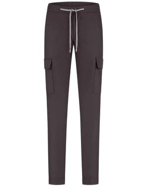 Marco Pescarolo Drawstring Cargo Trousers - Blue
