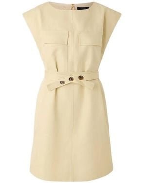 Soeur Imane Belted Dress - Natural
