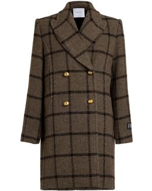 Patou Double-Breasted Coat - Brown