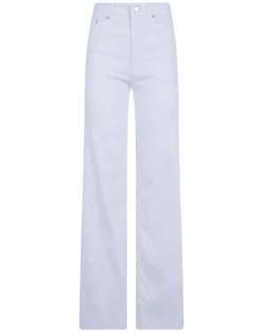 Lois High-Waisted Wide-Leg Jeans - White