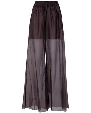 DR. HOPE Pantalon Droit À Effet De Transparence - Violet